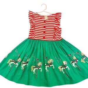 Eleanor Rose Gorgeous Christmas Carousel 🎠 Like New! Size - 8-10